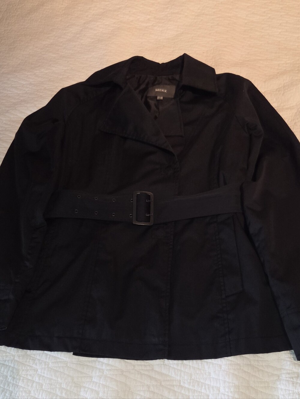MEXX Black Belted Trench Coat